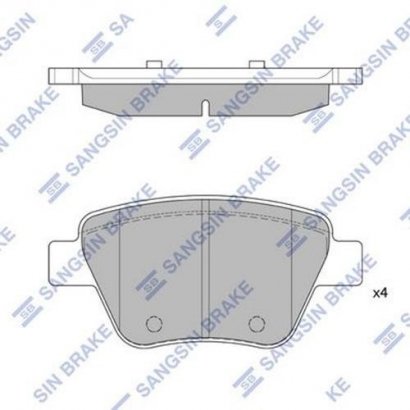 SP2314 Hi-Q (SANGSIN BRAKE) Колодка торм. AUDI A3 11-13 R (D1456) задн. (пр-во SANGSIN)