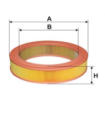 WA6426 WIX-FILTRON Фільтр повітряний MAZDA 626 WA6426/AR243 (пр-во WIX-Filtron)