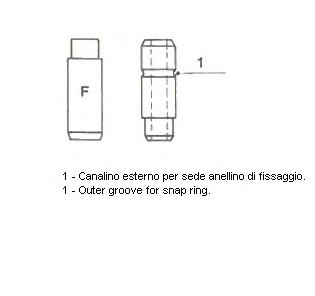01-2326 METELLI (Италия) Направляющая клапана IN LADA SAMARA 1,3-1,5 (пр-во Metelli)