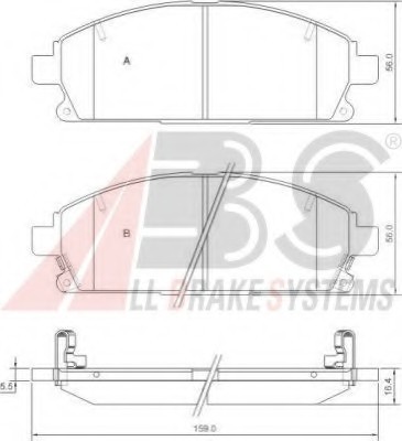 37081 ABS Колодка торм. NISSAN PATHFINDER/X-TRAIL передн. (пр-во ABS)