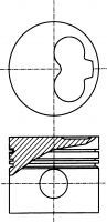 87-990111-40 NURAL Поршень в комплекте на 1 цилиндр, 4-й ремонт (+1,00) NURAL