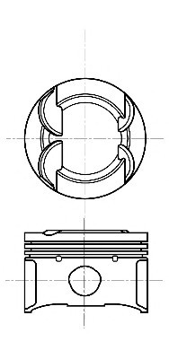 87-435307-00 NURAL Поршень в комплекте на 1 цилиндр, 2-й ремонт (+0,50) NURAL