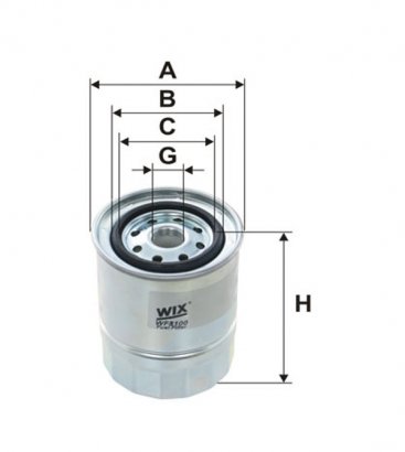 WF8100 WIX-FILTRON Фильтр топл. NISSAN SUNNY WF8100/PP904 (пр-во WIX-Filtron)