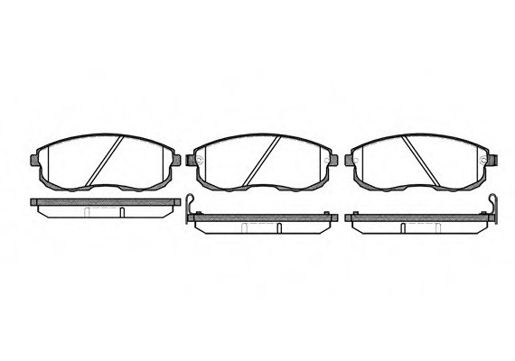 0293.12 Remsa Колодка гальм. NISSAN MAXIMA QX 94-99 передн. (пр-во REMSA)