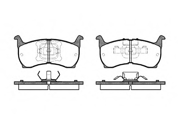 0164.00 Remsa Колодка торм. MAZDA 626 2.0 2.0D -87 передн. (пр-во REMSA)