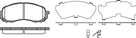 1081.11 Remsa Колодка гальм. SUBARU IMPREZA 1.5 06 - передн. (пр-во REMSA)