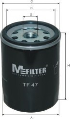 TF47 MFILTER Фільтр масляний Opel Ascona, Astra, Kadet (пр-во M-filter)