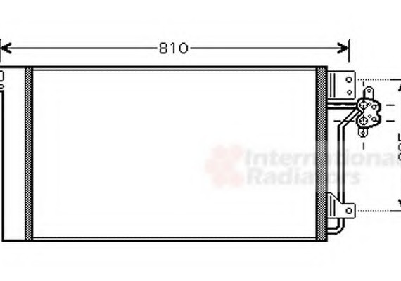 58005236 Van Wezel Конденсор кондиционера TRANSPORTER T5 ALL 03- (Van Wezel)