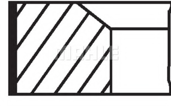 001 40 N0 MAHLE Кольца поршневые MB 89,90 M104/M111 2,0-3,2 (пр-во Mahle)