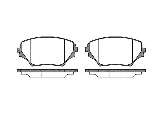Фото колодка гальм. TOYOTA RAV 4 II (XA2) передн. (пр-во REMSA) 0813.00 Remsa 0813.00 Remsa Колодка гальм. TOYOTA RAV 4 II (XA2) передн. (пр-во REMSA)
