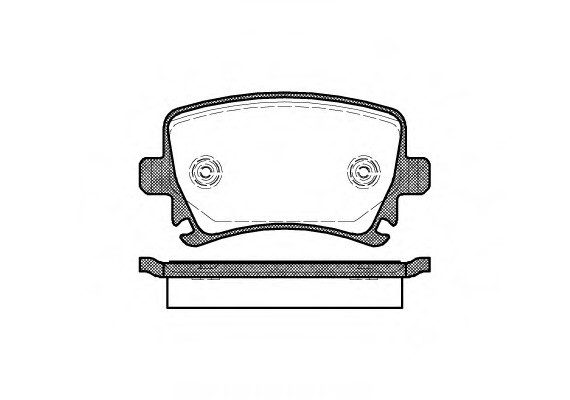 1031.00 Remsa Колодка торм. AUDI A4, SEAT, SKODA,VW задн. (пр-во REMSA)