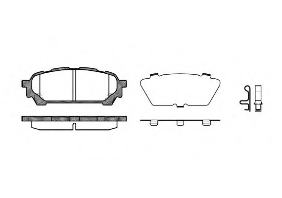 1176.01 Remsa Колодка торм. SUBARU IMPREZA (GD, GG) задн. (пр-во REMSA)