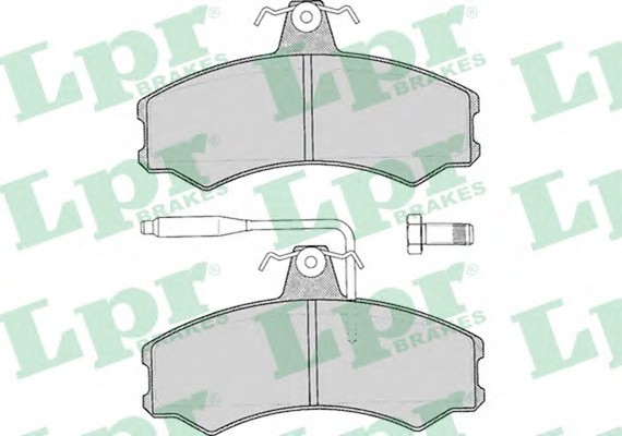 05P012 LPR Комплект гальмівних колодок з 4 шт. дисків