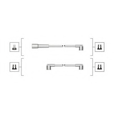 941319170040 MAGNETI MARELLI (Италия) Комплект проводів запалення 941319170040 MAGNETI MARELLI
