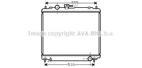 MT 2109 AVA COOLING Радиатор 2.0 TD Intercooler [OE. MB 890956 / 890954] AVA