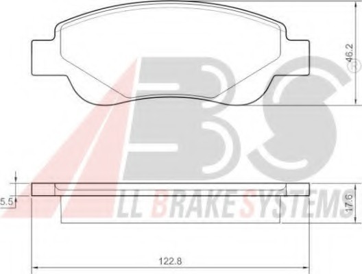 37483 ABS Колодка гальм. CITROEN/PEUGEOT C1/107 передн. (пр-во ABS)