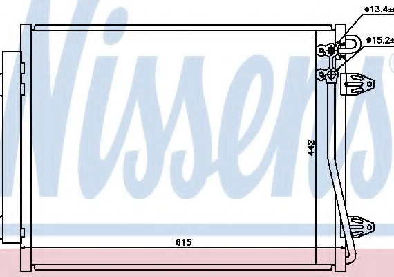 94832 NISSENS (Дания) Конденсер VW CC(11-)1.4 TSI(+)[OE 3C0.820.411 B] NISSENS