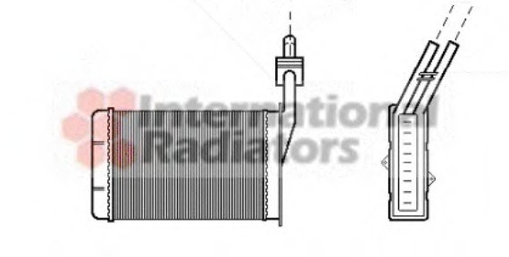 43006101 Van Wezel Радиатор отопителя R21 ALL MT/AT 86-95 (LHD) (Van Wezel)