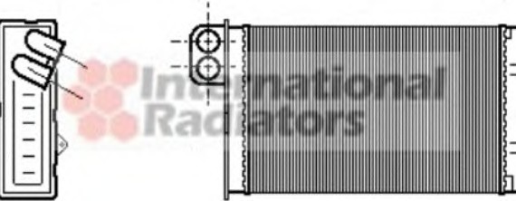 40006015 Van Wezel Радиатор отопителя PEUG605/CITR XM ALL 89-00 (Van Wezel)