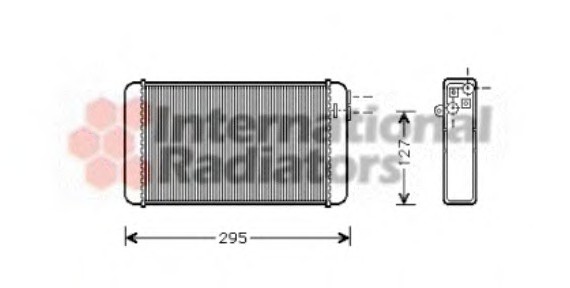 37006116 Van Wezel Радиатор отопителя OMEGA A ALL MT/AT +/- A/C (Van Wezel)