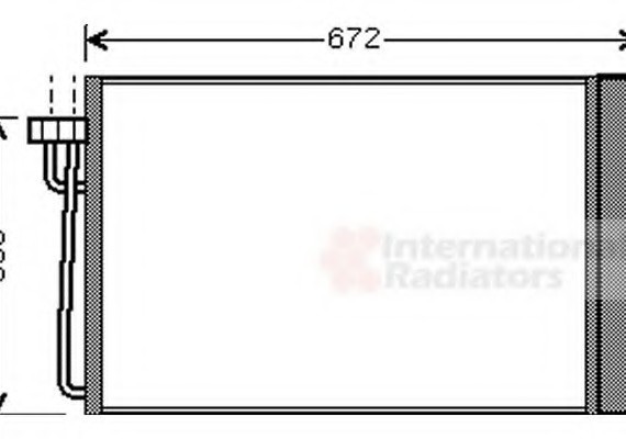 06005267 Van Wezel Конденсор кондиционера BMW 5/6/7 NT-DIES 01- (Van Wezel)