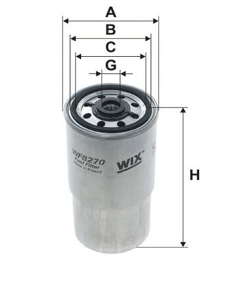 WF8270 WIX-FILTRON Фильтр топл. BMW E34 PP940/2/WF8270 (пр-во WIX-Filtron)