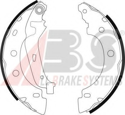 9031 ABS Колодка торм. барабан. RENAULT KANGOO задн. (пр-во ABS)