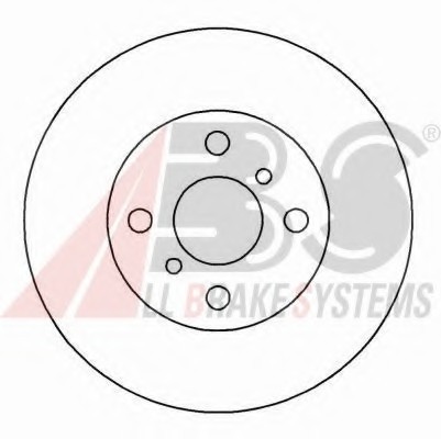 16234 ABS Диск гальмівний TOYOTA COROLLA передн. вент. (пр-во ABS)