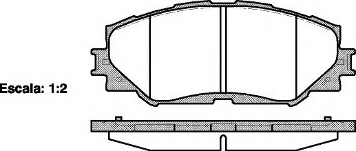 1232.00 Remsa Колодка гальм. TOYOTA AURIS, RAV 4 передн. (пр-во REMSA)