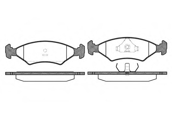 0119.20 Remsa Колодка торм. FORD ESCORT, FIESTA передн. (пр-во REMSA)