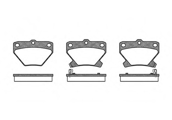 Фото колодка гальм. диск. TOYOTA COROLLA, YARIS задн. (вир-во REMSA) 0741.02 Remsa 0741.02 Remsa Колодка гальм. диск. TOYOTA COROLLA, YARIS задн. (вир-во REMSA)