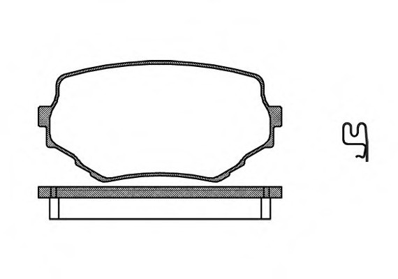 0594.02 Remsa Колодка торм. SUZUKI GRAND VITARA передн. (пр-во REMSA)