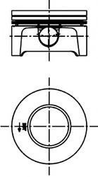 40309610 KOLBENSCHMIDT Поршень PEUGEOT 85,50 EW10J4 2,0 16V 99-05 (пр-во KS)