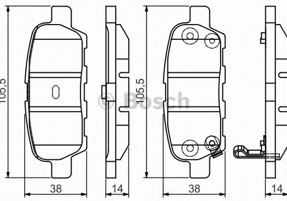 0 986 495 089 BOSCH Колодка гальм. INFINITI FX,NISSAN X-TRAIL (пр-во Bosch)