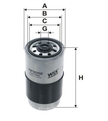 WF8056 WIX-FILTRON Фільтр топл. AUDI, VW WF8056/PP850 (пр-во WIX-Filtron)