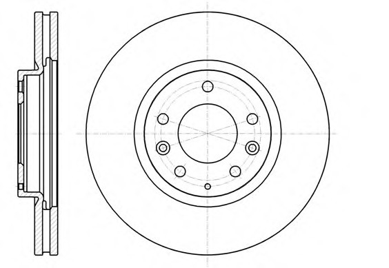 61236.10 Remsa Диск тормозной MAZDA CX-7 передн., вент. (пр-во REMSA)