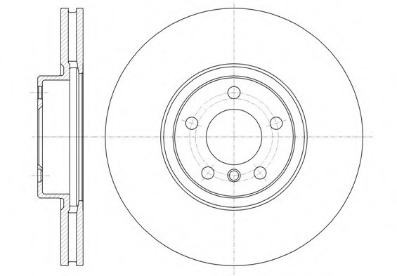 61335.10 Remsa Диск тормозной BMW X5, X6 передн., вент. (пр-во REMSA)