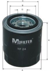 TF24 MFILTER Фильтр масляный OPEL, KIA, MITSUBISHI (пр-во M-filter)