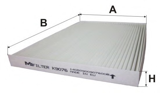 K9076 MFILTER Фільтр салону NISSAN QASHQAI, X-TRAIL (пр-во M-Filter)