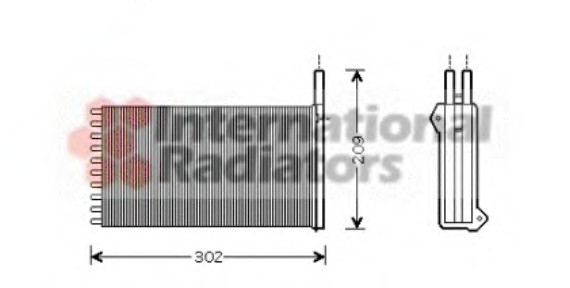 18006154 Van Wezel Радиатор отопителя FORD ESCORT/ORION 90-00 (Van Wezel)