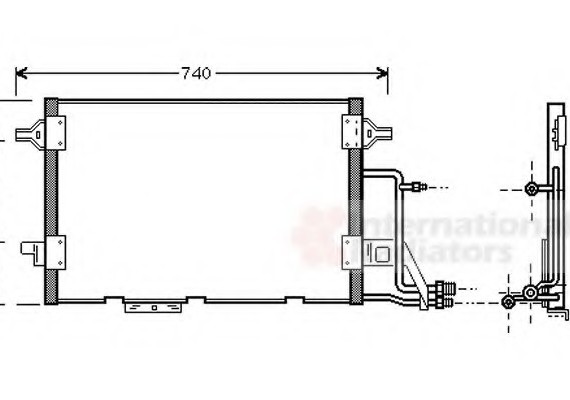 03005137 Van Wezel Конденсор кондиціонера AUDI A6 25TDi 97-04 (Van Wezel)