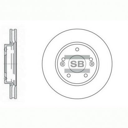 SD1019 Hi-Q (SANGSIN BRAKE) Диск тормозной HYUNDAI AVANTE HD 06- (пр-во SANGSIN)