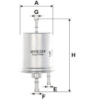 WF8324 WIX-FILTRON Фільтр топл. AUDI WF8324/ PP836/5 (пр-во WIX-Filtron)