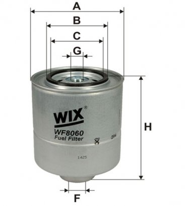 WF8060 WIX-FILTRON Фільтр топл. BMW E30 PP854/WF8060 (пр-во WIX-Filtron)