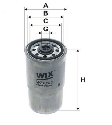 WF8163 WIX-FILTRON Фільтр топл. BMW E34 WF8163/PP940 (пр-во WIX-Filtron)