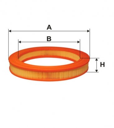 WA6391 WIX-FILTRON Фільтр повітряний BMW WA6391/AR210 (пр-во WIX-Filtron)