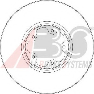 17356 ABS Диск тормозной FORD TRANSIT передн. вент. (пр-во ABS)