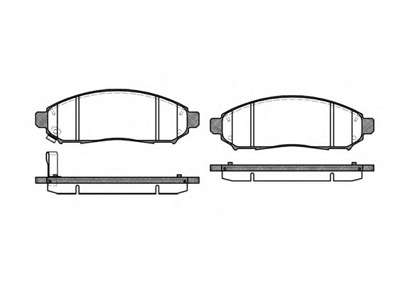 Фото колодка гальм. диск. NISSAN PATHFINDER передн. (вир-во REMSA) 1162.01 Remsa 1162.01 Remsa Колодка гальм. диск. NISSAN PATHFINDER передн. (вир-во REMSA)