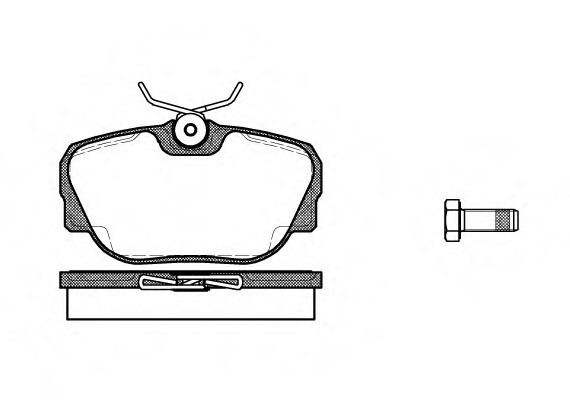 0296.00 Remsa Колодка гальм. BMW 3 (E30) 82-94 передн. (пр-во REMSA)