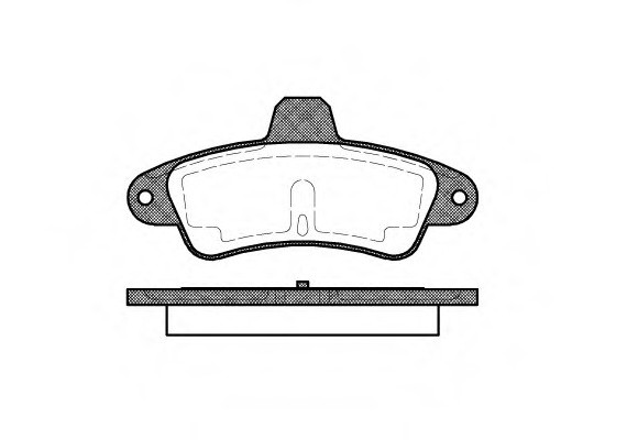 0433.00 Remsa Колодка гальм. FORD COUGAR, MONDEO задн. (пр-во REMSA)